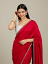 Mohey Red Radiance Silk Saree