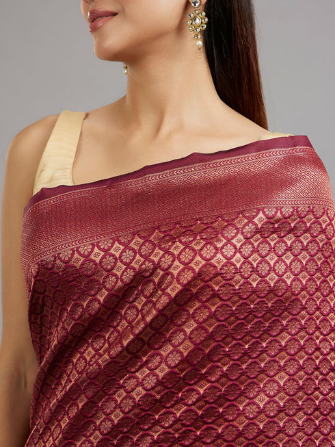 Mohey Wine Delight Classy Saree