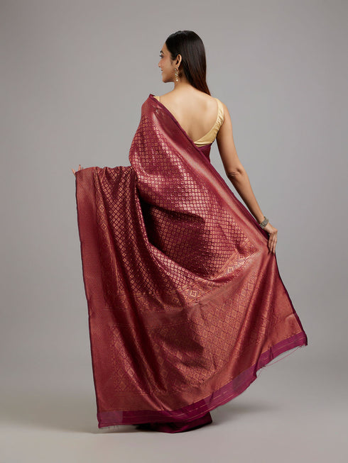Mohey Wine Delight Classy Saree