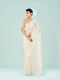 Mohey Elegant Cream Organza Saree