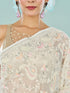 Mohey Elegant Cream Organza Saree