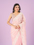 Mohey Enchanting Pink Organza Saree