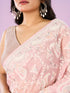 Mohey Enchanting Pink Organza Saree
