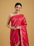 Mohey Ravishing Rani Colored Saree