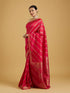 Mohey Ravishing Rani Colored Saree