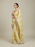 Mohey Emerald Elegance Organza Saree