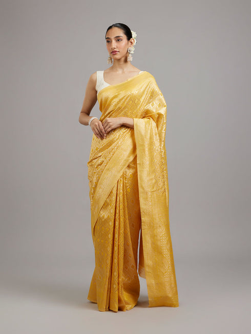Mohey Sun-Kissed Yellow Festive Saree