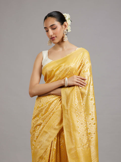 Mohey Sun-Kissed Yellow Festive Saree