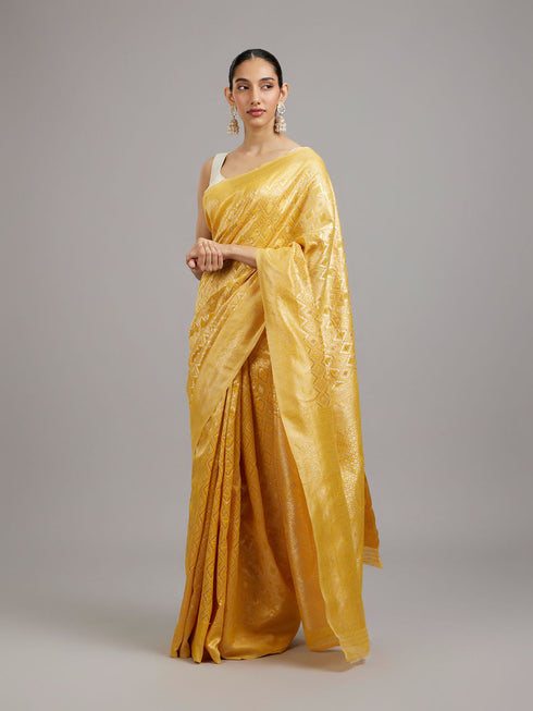 Mohey Sun-Kissed Yellow Festive Saree