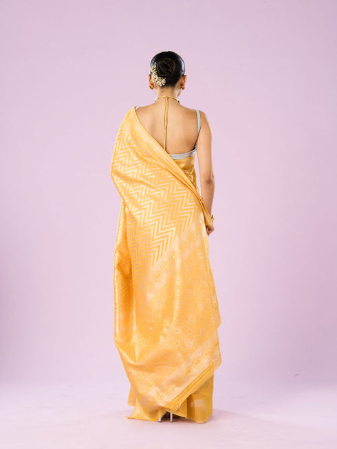 Mohey Sunshine Yellow Saree
