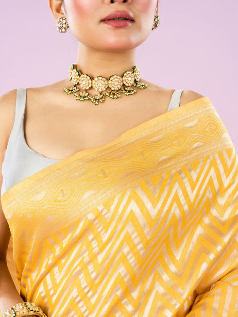Mohey Sunshine Yellow Saree