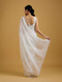 Mohey Graceful Cream Crepe Saree