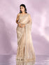 Mohey Fawn Elegance Organza Saree