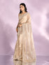 Mohey Fawn Elegance Organza Saree