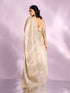 Mohey Fawn Elegance Organza Saree