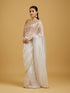 Mohey Ethereal White Elegance Saree