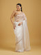 Mohey Ethereal White Elegance Saree