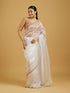 Mohey Ethereal White Elegance Saree