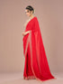 Mohey Radiant Red Chinon Saree
