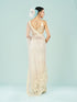 Mohey Stylish Cream Knit Saree