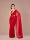 Mohey Georgette Enchantress Red Saree
