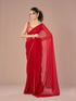 Mohey Georgette Enchantress Red Saree