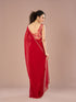 Mohey Georgette Enchantress Red Saree