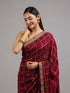 Mohey Wine Elegance Saree