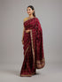 Mohey Wine Elegance Saree
