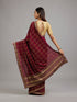 Mohey Wine Elegance Saree
