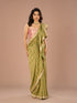 Mohey Pista Green Saree