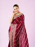 Mohey Enthralling Wine Saree