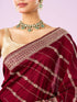 Mohey Enthralling Wine Saree