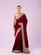 Mohey Maroon Majesty Women Saree