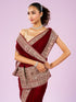 Mohey Exquisite Wine Hued Saree