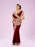 Mohey Exquisite Wine Hued Saree