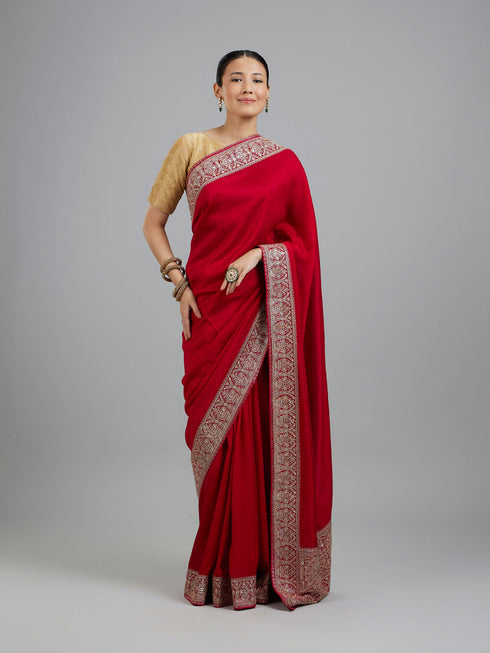 Mohey Pink Elegance Saree