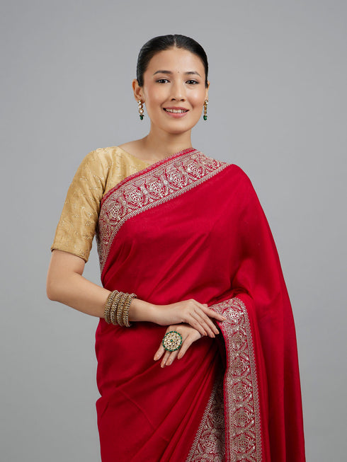 Mohey Pink Elegance Saree