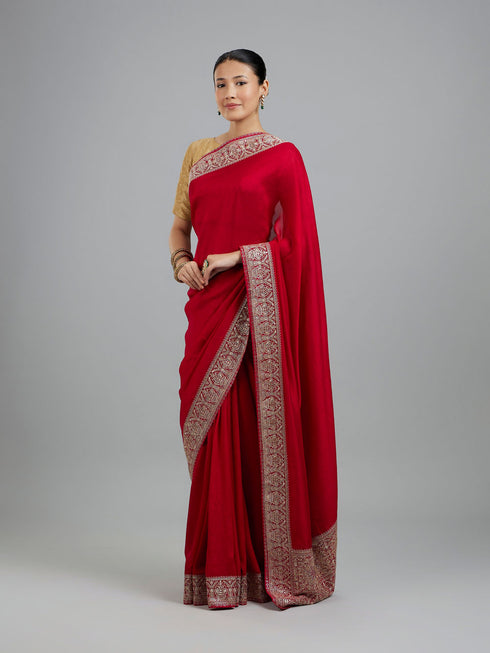 Mohey Pink Elegance Saree