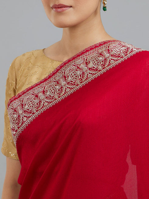 Mohey Pink Elegance Saree