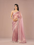 Mohey Purple Dazzle Organza Saree