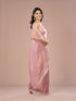 Mohey Purple Dazzle Organza Saree