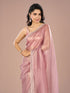 Mohey Purple Dazzle Organza Saree