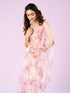 Mohey Pink Organza Saree