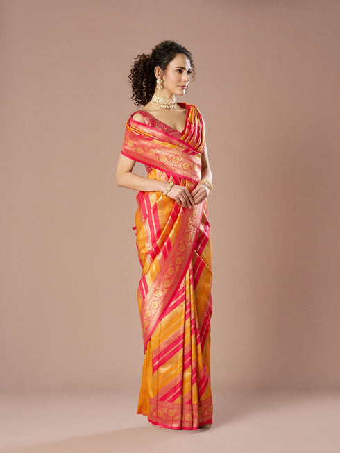 Mohey Sun Drenched Mustard Yellow Saree