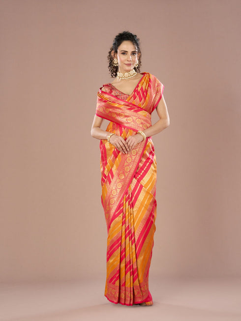 Mohey Sun Drenched Mustard Yellow Saree