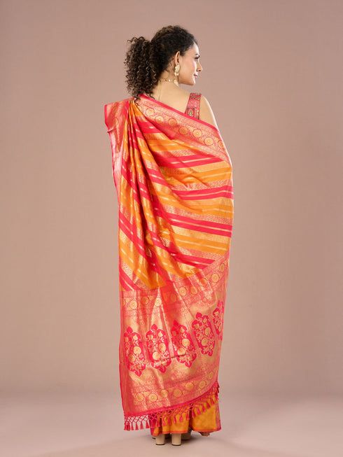 Mohey Sun Drenched Mustard Yellow Saree