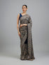 Mohey Indigo Blue Georgette Festive Saree