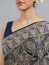 Mohey Indigo Blue Georgette Festive Saree