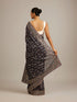 Mohey Indigo Blue Bel Buti Embroidered Saree with Rhinestone Work